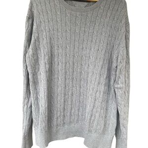 Tommy Hilfiger Gray Cable Knit Sweater